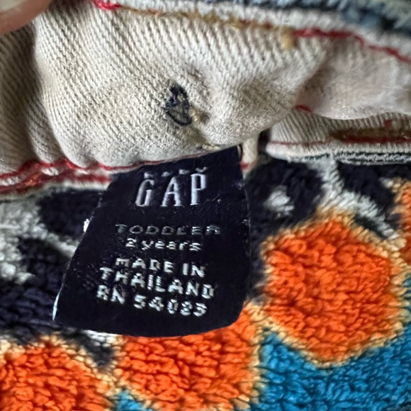 Gap Baby Boy Plaid lined Denim Jeans -heavier weight - Picture 4 of 6